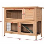 兔笼厂家-52英寸户外花园后院木鸡舍鸡舍家禽