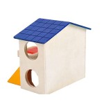 宠物屋厂家-仓鼠屋耐用无味无毒豪华两层木屋