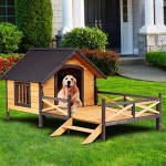 宠物小屋厂家-小屋式高架防风雨户外大屋带门廊