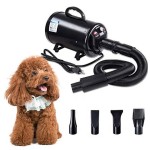 宠物吹风机厂家-2400W3.2马力快吹加热器无级调速4喷嘴黄色