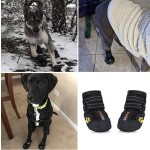 防水狗鞋厂家-中大犬反光 rugged防滑底宠物