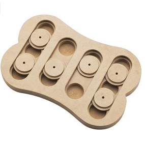Pet Puzzle Toy Manufacturer - Interactive Seek a Treat Shuffle Bone Toy Improve Dog IQ