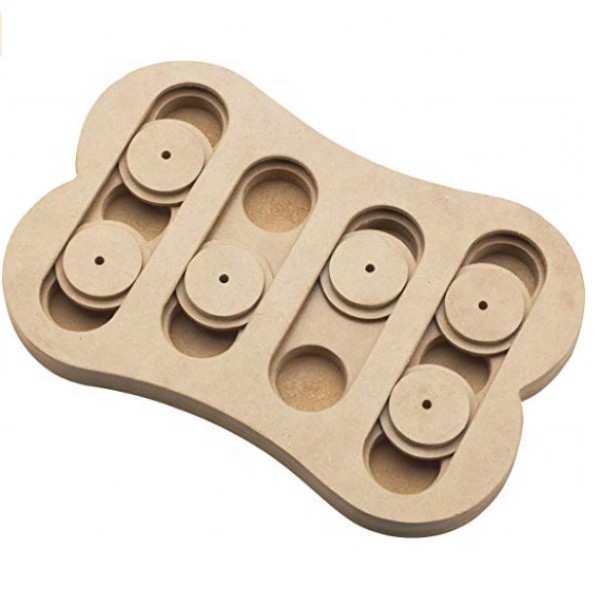 宠物益智玩具厂家-互动寻零食洗牌骨玩具提高狗智商