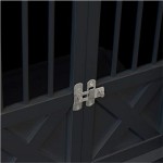 狗笼厂家-三门中号笼白色或黑色中犬用