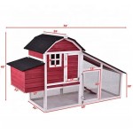 鸡舍厂家-大号木制户外花园后院鸡笼兔笼