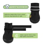 狗靴厂家-防水防滑雪地靴温暖爪保护器中大号