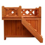 宠物笼舍厂家-木制狗屋/笼舍带阳台室内外使用