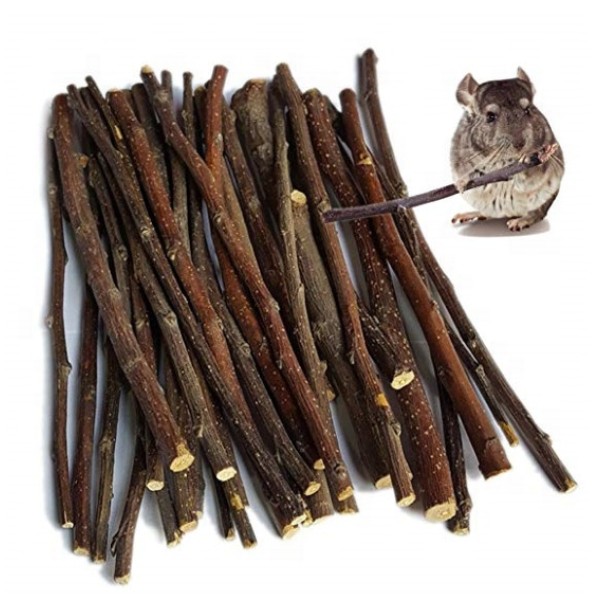 宠物咬胶厂家-苹果枝兔龙猫几内亚宠物兔子咬胶