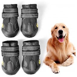 防水狗鞋厂家-户外雨靴拉布拉多哈士奇中大犬