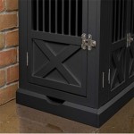 狗笼厂家-三门中号笼白色或黑色中犬用