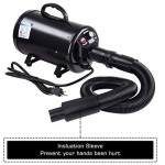 宠物吹风机厂家-2400W3.2马力快吹加热器无级调速4喷嘴黄色