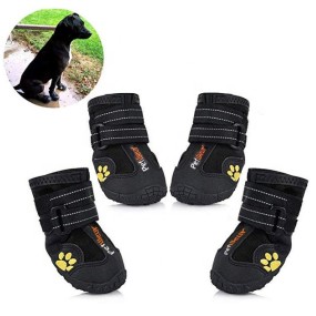Waterproof Dog Shoes Manufacturer - Medium Large Dogs Reflective Rugged Anti Slip Sole Pet