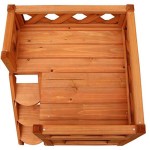 宠物笼舍厂家-木制狗屋/笼舍带阳台室内外使用