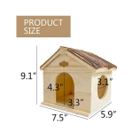 小动物屋厂家-仓鼠木屋天然手工藏身处小屋啃咬笼