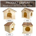 小动物屋厂家-仓鼠木屋天然手工藏身处小屋啃咬笼