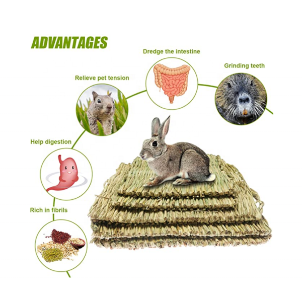 宠物床垫厂家-草垫编织床垫小动物天然草垫料