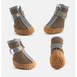 防水狗靴厂家-荧光橙可调带 rugged防滑底