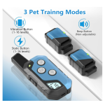 狗电击项圈厂家-3300英尺训练项圈遥控IPX7防水4训练模式