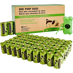 狗废物袋厂家-60卷900只装分配器牵引绳夹无味加厚