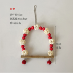 鸟玩具厂家-批发大鹦鹉啃咬彩色天然木块玩耍