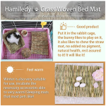 小动物咬胶厂家-草垫兔兔子咬胶编织床垫几内亚