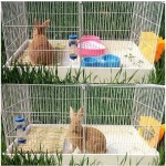 兔垫厂家-草垫兔天然草编织床小动物笼