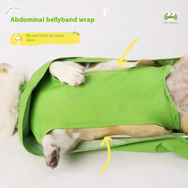 狗雨衣厂家-柴犬中小型柯基青蛙斗篷防水