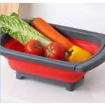 椭圆形排水篮生产商-小型硅胶折叠可调