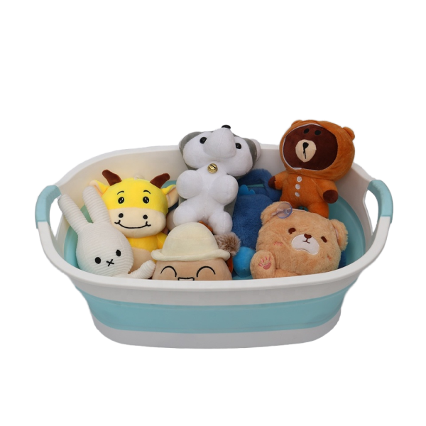 折叠洗衣篮供应商-彩色便携塑料设计