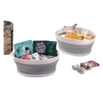 可调排水篮供应商-圆形硅胶折叠设计