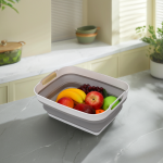 厨房水槽盆供应商-9L多功能折叠带排水