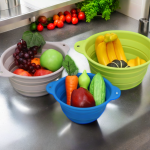 折叠排水篮生产商-多功能硅胶清洁