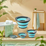 可折叠钓鱼桶厂家-10L圆形轻量塑料