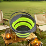 钓鱼桶生产商-批发10L圆形可折叠