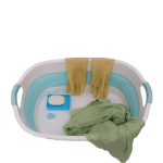 折叠洗衣篮供应商-彩色便携塑料设计