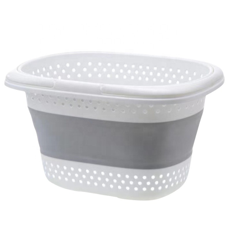 洗衣篮供应商-省空间防水带手柄