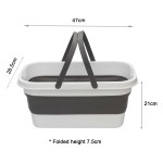 洗车桶供应商-16L省空间可折叠塑料
