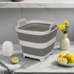 厨房水槽盆厂家-10L PP多功能可折叠