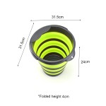 可折叠钓鱼桶厂家-10L圆形轻量塑料