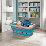 塑料洗衣篮厂家-矩形大号儿童可折叠