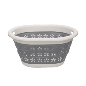 可折叠洗衣篮厂家-镂空可折叠存储