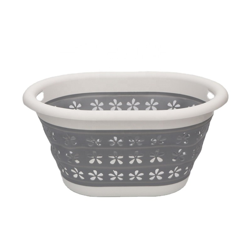 可折叠洗衣篮厂家-镂空可折叠存储