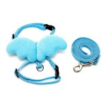 狗背带套装厂家-舒适透气可调天使翅膀牵引绳套装