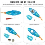 机器鱼玩具厂家-定制互动LED灯游泳浴塑料鱼