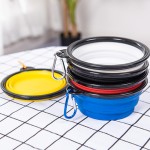 宠物旅行碗厂家-定制便携硅胶可折叠食物水碗