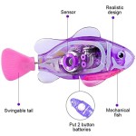 机器鱼玩具厂家-定制互动LED灯游泳浴塑料鱼