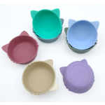 宠物喂食碗厂家-新款批发定制logo硅胶食物碗