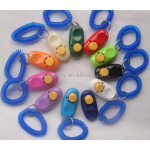 宠物训练响片厂家-新款带蓝色腕带狗用