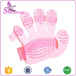 宠物去毛手套厂家-塑料五指美容手套狗用