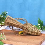 小动物玩具厂家-趣味天然编织咬柳枝草球